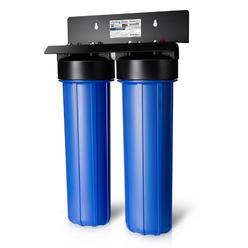 iSpring #WGB22B-PB Lead Iron Chloride Reducing 2-Stage 80,000 Gal. Big Blue Whole House Water Filter
