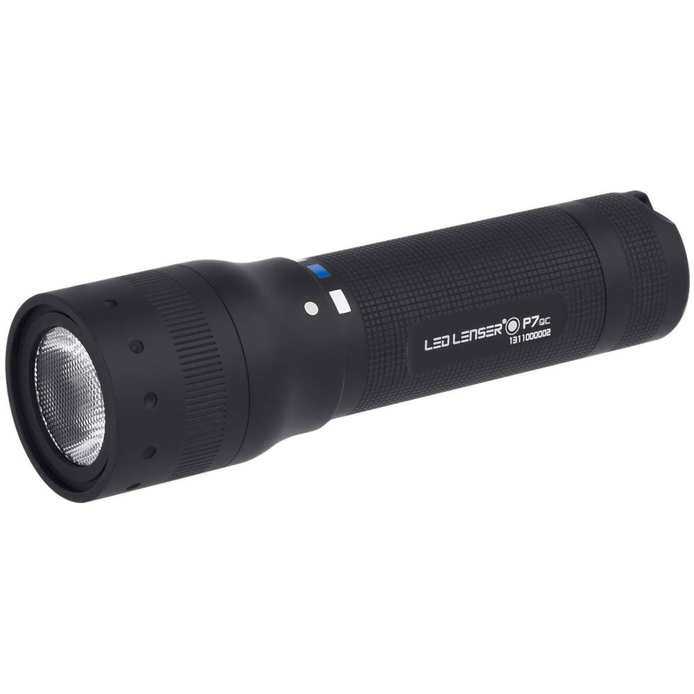 LED LENSER  P7QC Rechargeable Flashlight with Case White Red Green Blue