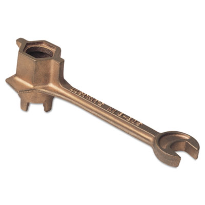 Justrite  Drum-Bung Wrench, 7-Position, 3/4" to 2", Brass;