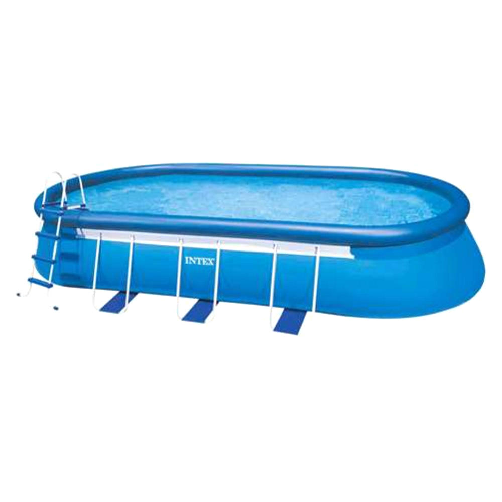 Intex 20' x 12' x 48" Oval Frame Above-Ground Swimming Pool Set with Kokido V-Trap Vac