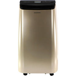 Amana AMAP101AD Portable Air Conditioner with Remote Control in Gold/Black for Rooms up to 250-Sq. Ft.