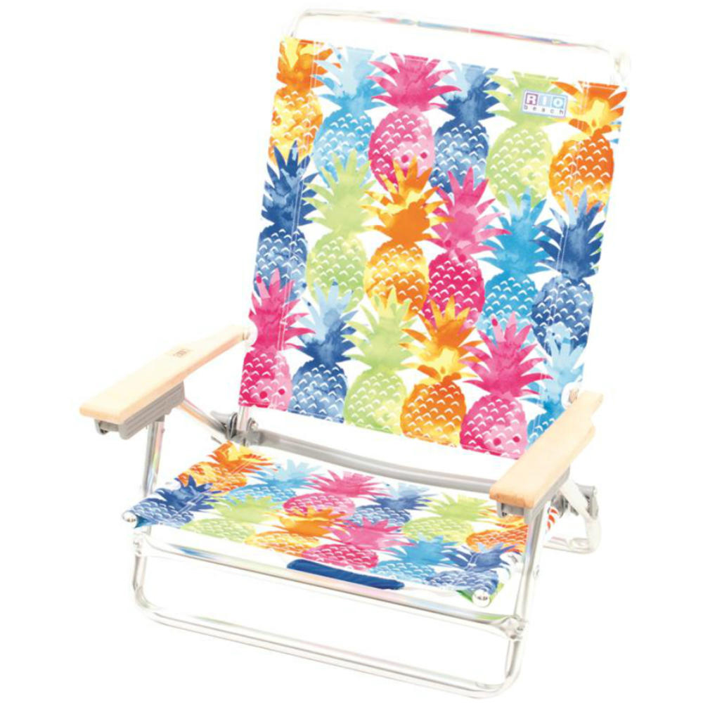 Rio Brands Deluxe 5-Position Aluminum Sand Chair - Multicolor
