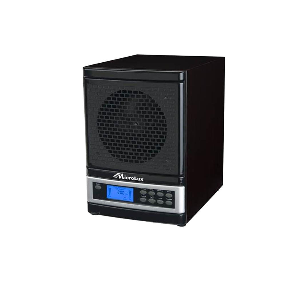 MicroLux ML4000DBK  7-stage UV Ion Air Purifier with Remote - Black