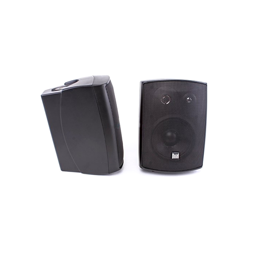 Dual LU53PB  Set of 2 3-Way Indoor/Outdoor Speakers with Piezo Dome Tweeter - Black
