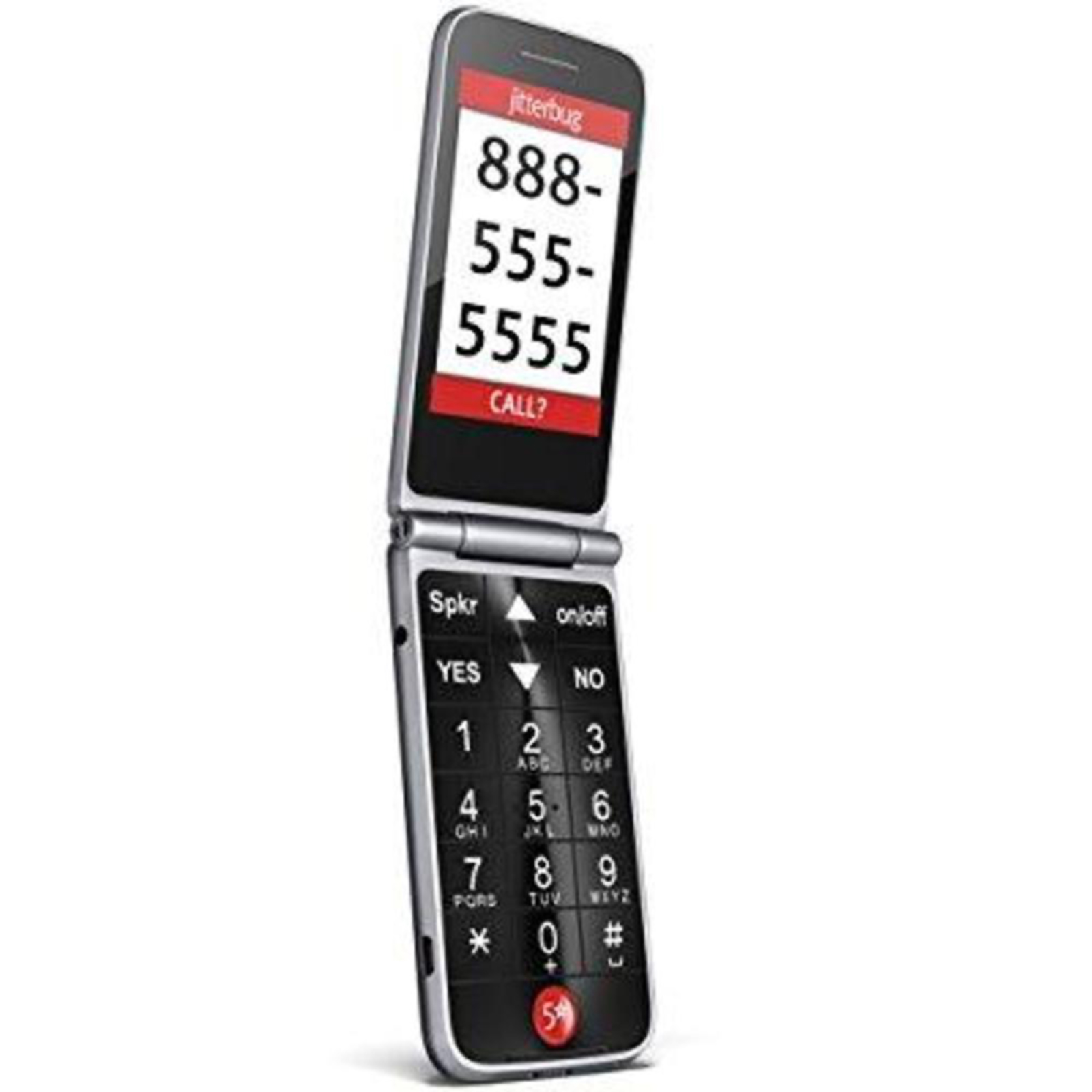 Jitterbug Flip Easy-to-Use Cell Phone for Seniors - Graphite