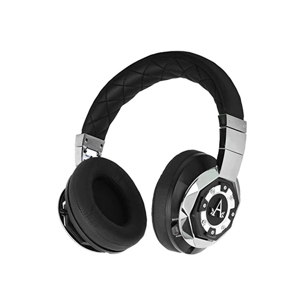 A-Audio A01  High Definition Headphones - Black and Liquid Chrome