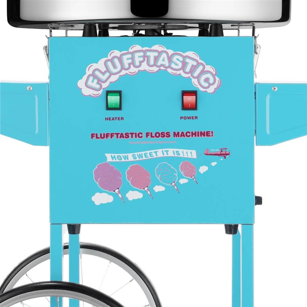 Great Northern 6315_Flufftastic_CC_Maker_Full  Popcorn Flufftastic Cotton Candy Machine Floss Maker With Cart