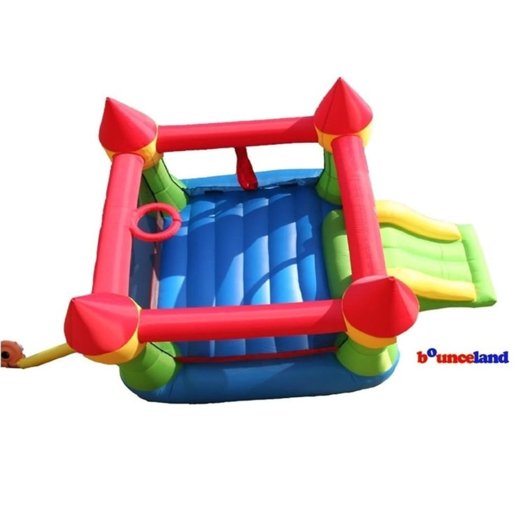 Bounceland Castle Bounce House with Slide and Hoop