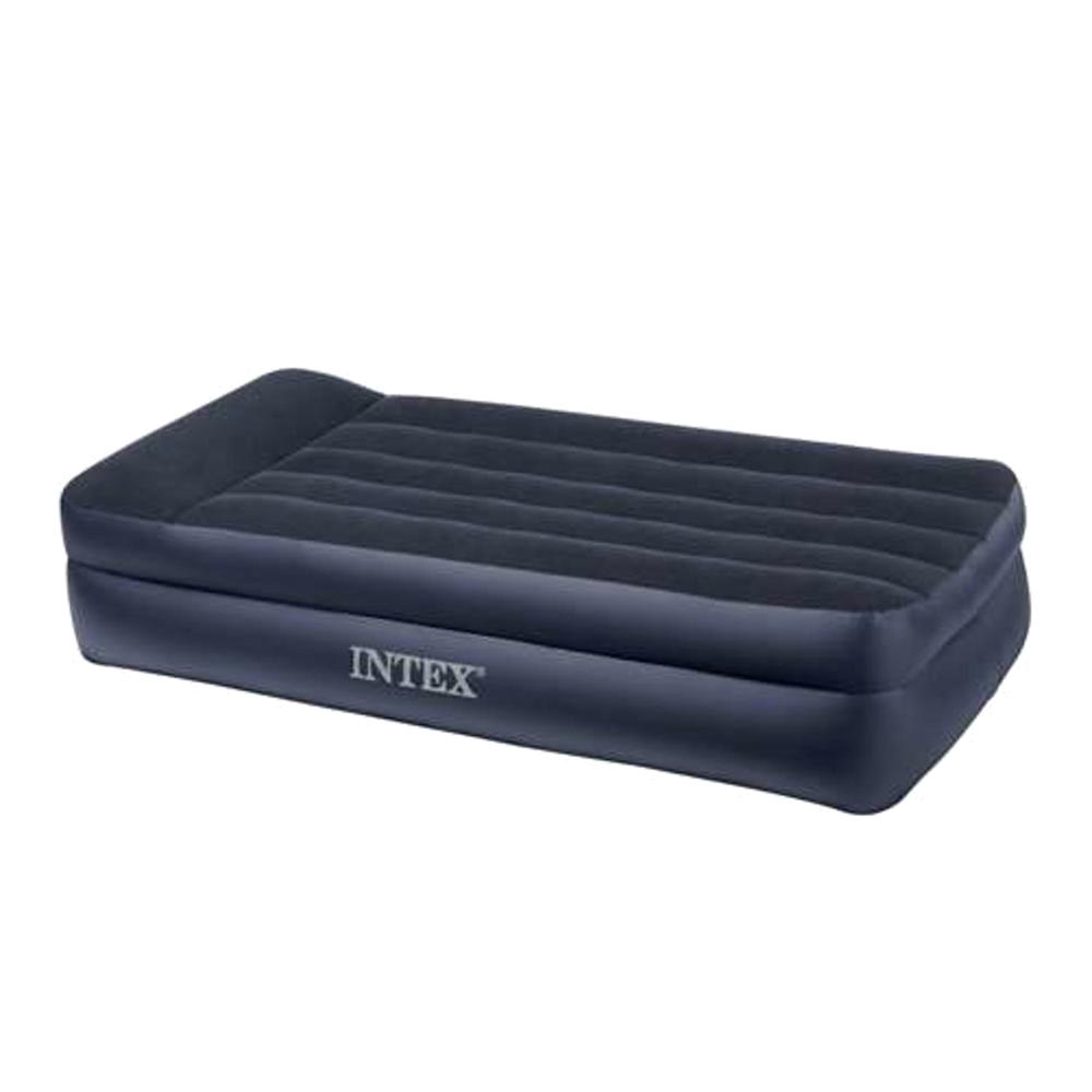 Intex Twin Raised Airbeds with Built-In Pump and Pillow Rests