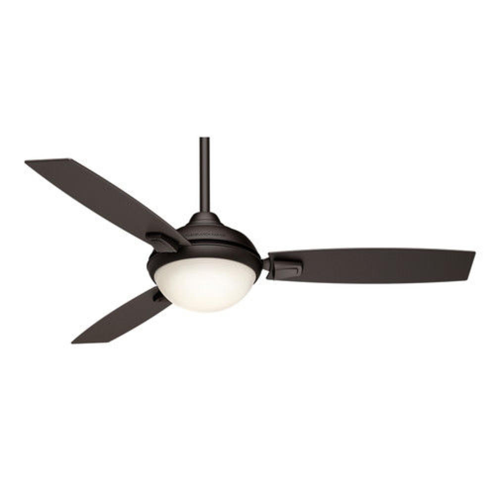 Casablanca 59159  Verse 54-in Maiden Bronze Downrod or Close Mount Ceiling Fan with LED Light Kit and Remote (3-Blade) ENERGY ST