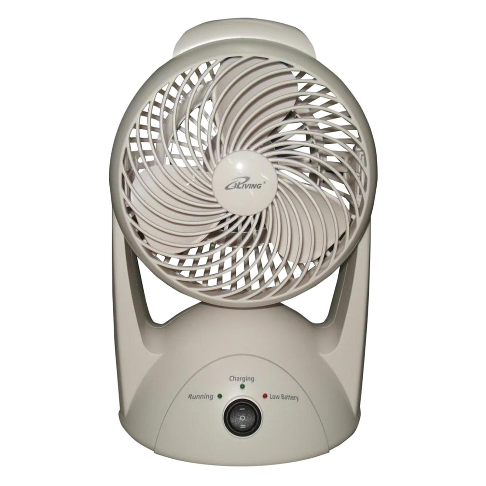 iLIVING ILG937  6" 3-Blade Rechargeable Indoor/Outdoor Portable Table Fan with 2 Speeds