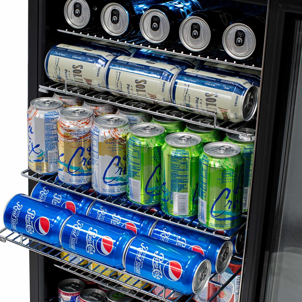 NewAir AB1200 126 Can Freestanding Beverage Fridge with Adjustable