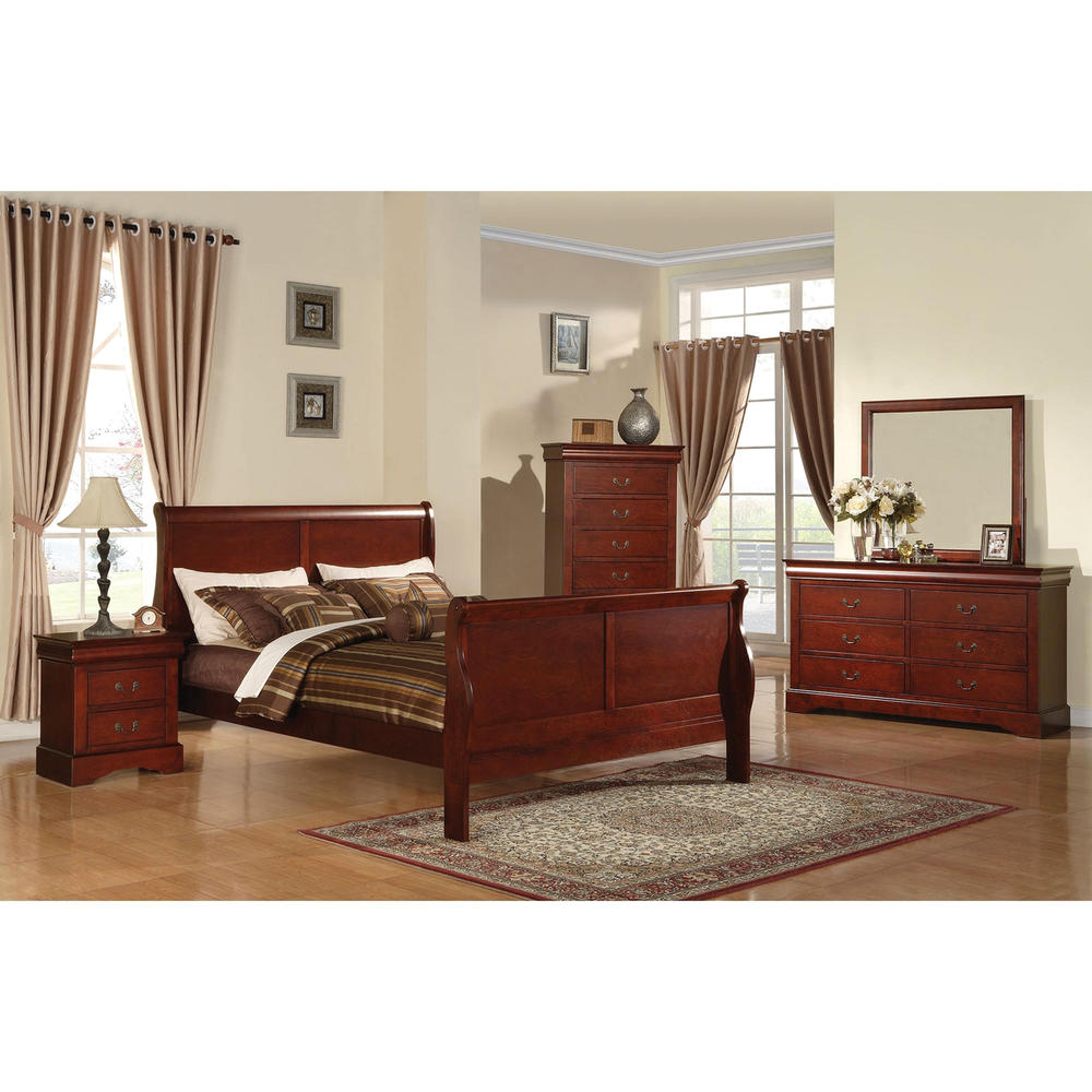 Acme Furniture Louis Philippe III 6-Drawer Dresser - Cherry Finish