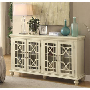 Coaster Accent Cabinets Chest With Lattice Doors Sears Marketplace