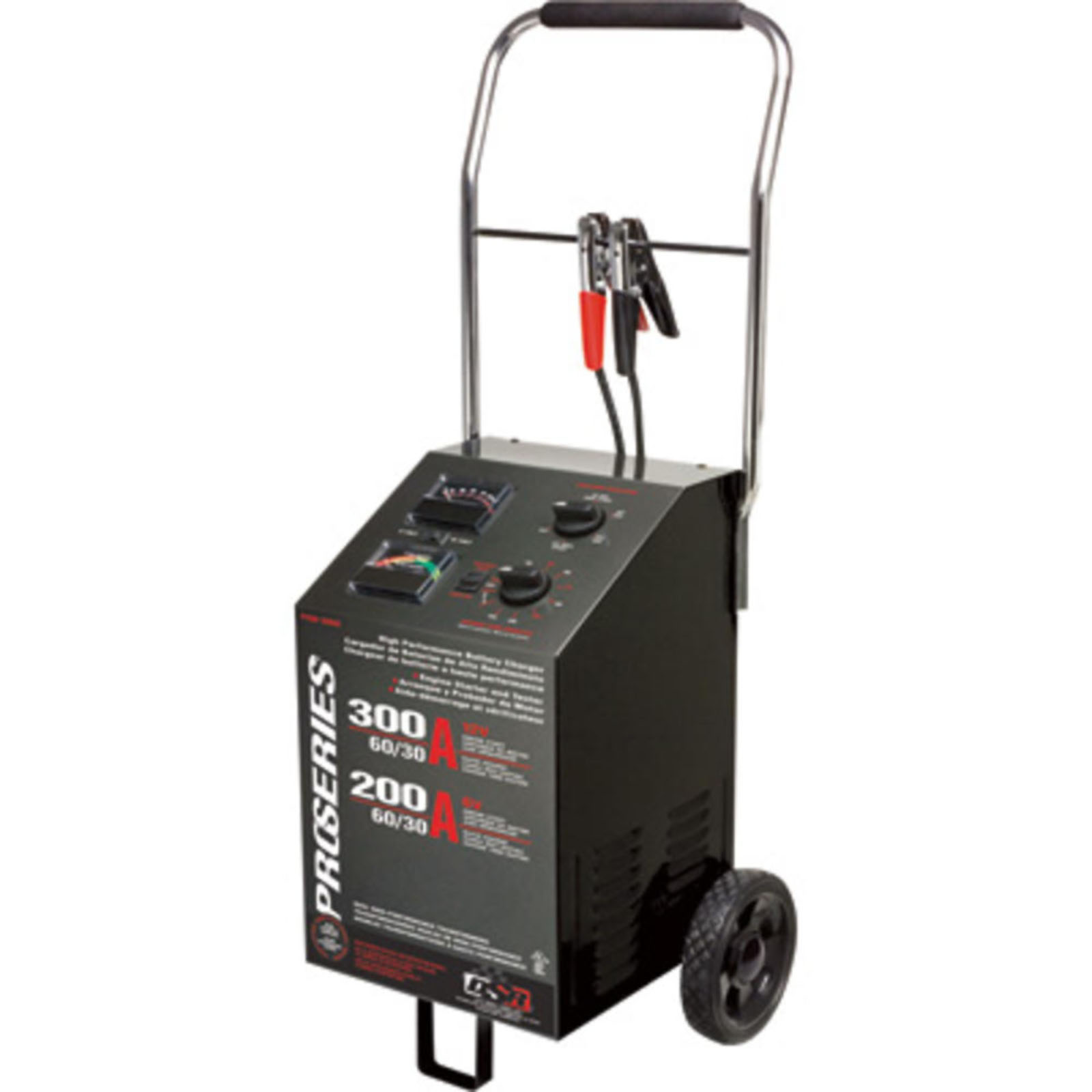 Schumacher Electric  PSW-3060 Wheeled Battery Charger, 60/30 Amp Charge, 300 Amp Boost, for 6 or 12 Volt, Manual Operation