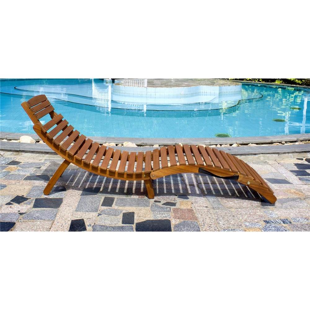 Merry Products  CLN0170110000 Northbeam Curved Folding Chaise Lounger