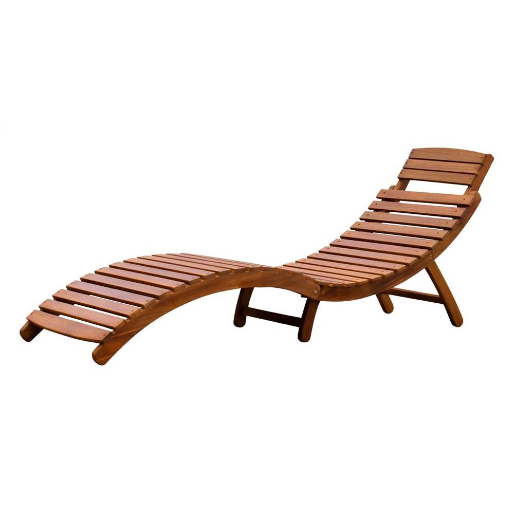 Merry Products  CLN0170110000 Northbeam Curved Folding Chaise Lounger