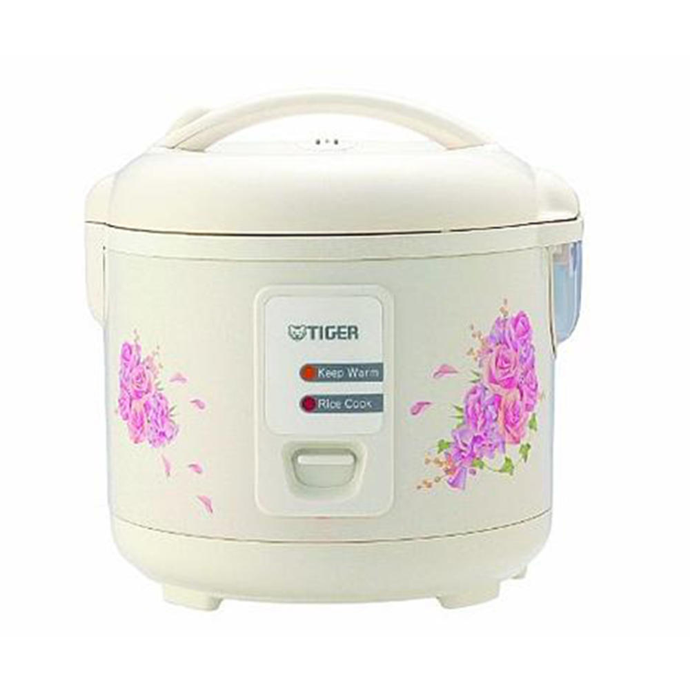 Tiger Corporation JAZ-A10U-FH  5.5-Cup Rice Cooker and Warmer with Steam Basket - Floral White