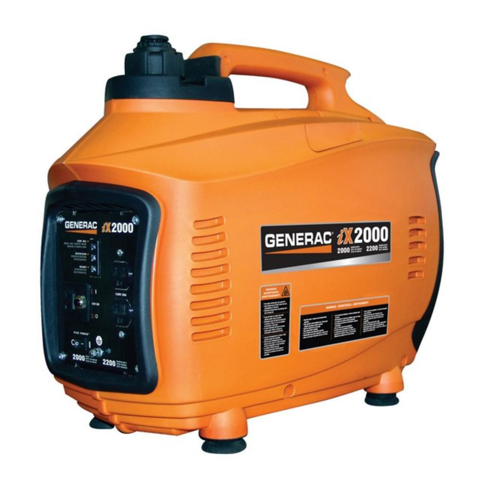 Generac 5793 iX Series 2000W Gas Portable Inverter Generator with LED Status Indicator Lights