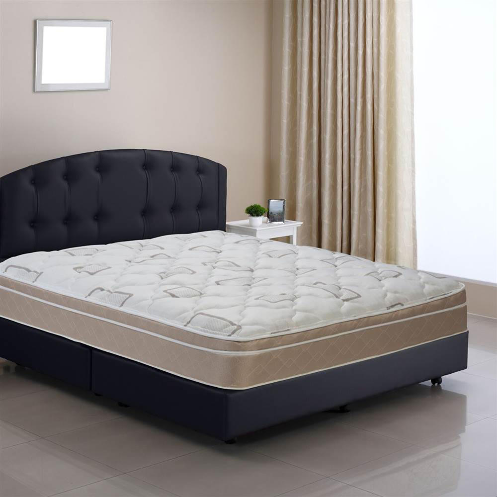 Wolf Corporation Sleep Comfort Back Aid Cushion Firm Twin Innerspring Mattress with Pillow Top