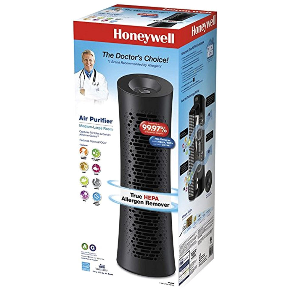 Honeywell HPA030B  29" True HEPA Allergen Remover Tower Air Purifier - Black
