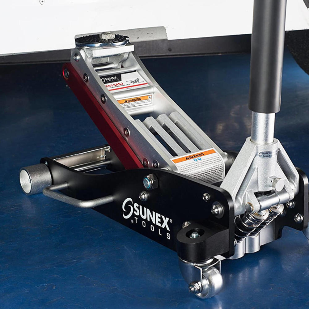 SUNEX TOOLS 6603ASJ 3T Aluminum Floor Jack with Rapid Rise Technology