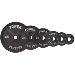 Power Systems Pro Olympic Weight Plate, Fits 2 Inch Bar, 5 Pounds, Black (61105)