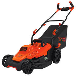 BLACK+DECKER BEMW472BH 120V 10 Amp Brushed 15 in. Corded Lawn Mower with Comfort Grip Handle