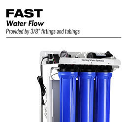 iSpring 300GPD Commercial Reverse Osmosis Water Filter with 20" FILTERS and Booster Pump, #RCB3P-NT