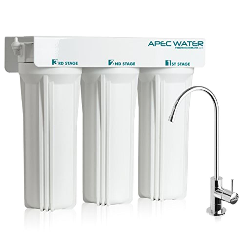 APEC Water Systems WFS1000 WFS-1000 Super Capacity 3 Stage Under-Sink Water Filter System