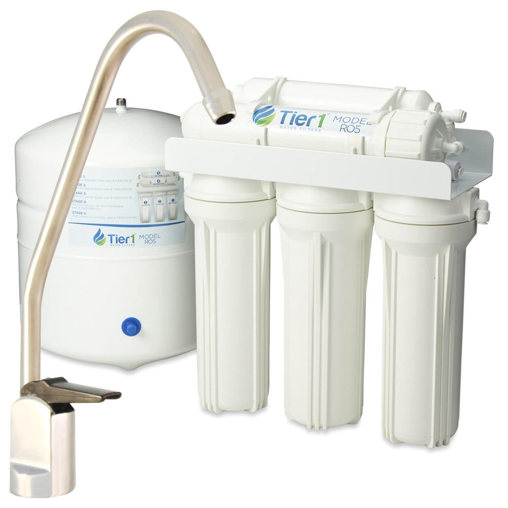 Tier1 RO5 5 Stage Reverse Osmosis Home Drinking Water Filtration System