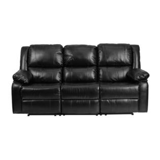 Flash Furniture Black Leather Sofa Sears Marketplace
