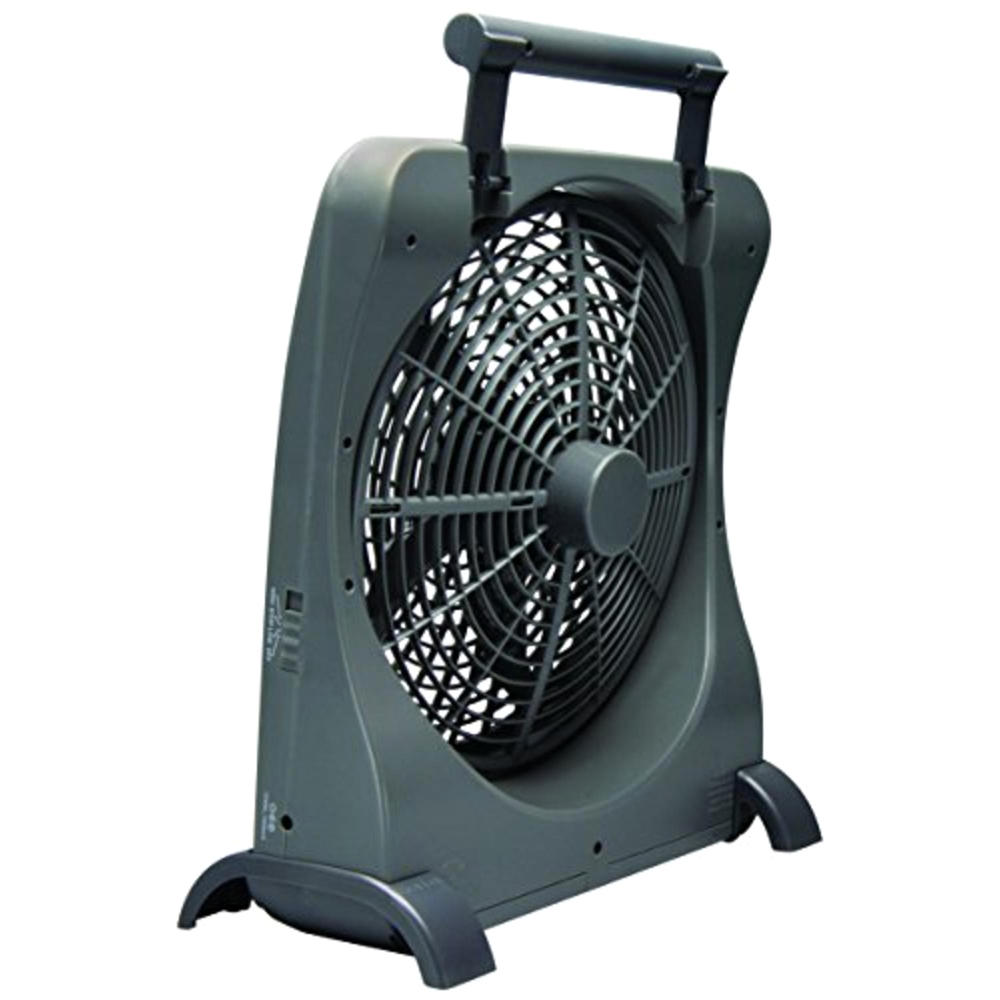 O2Cool FD10006AU 10" 2-Blade Portable Smart Power Fan with AC Adapter