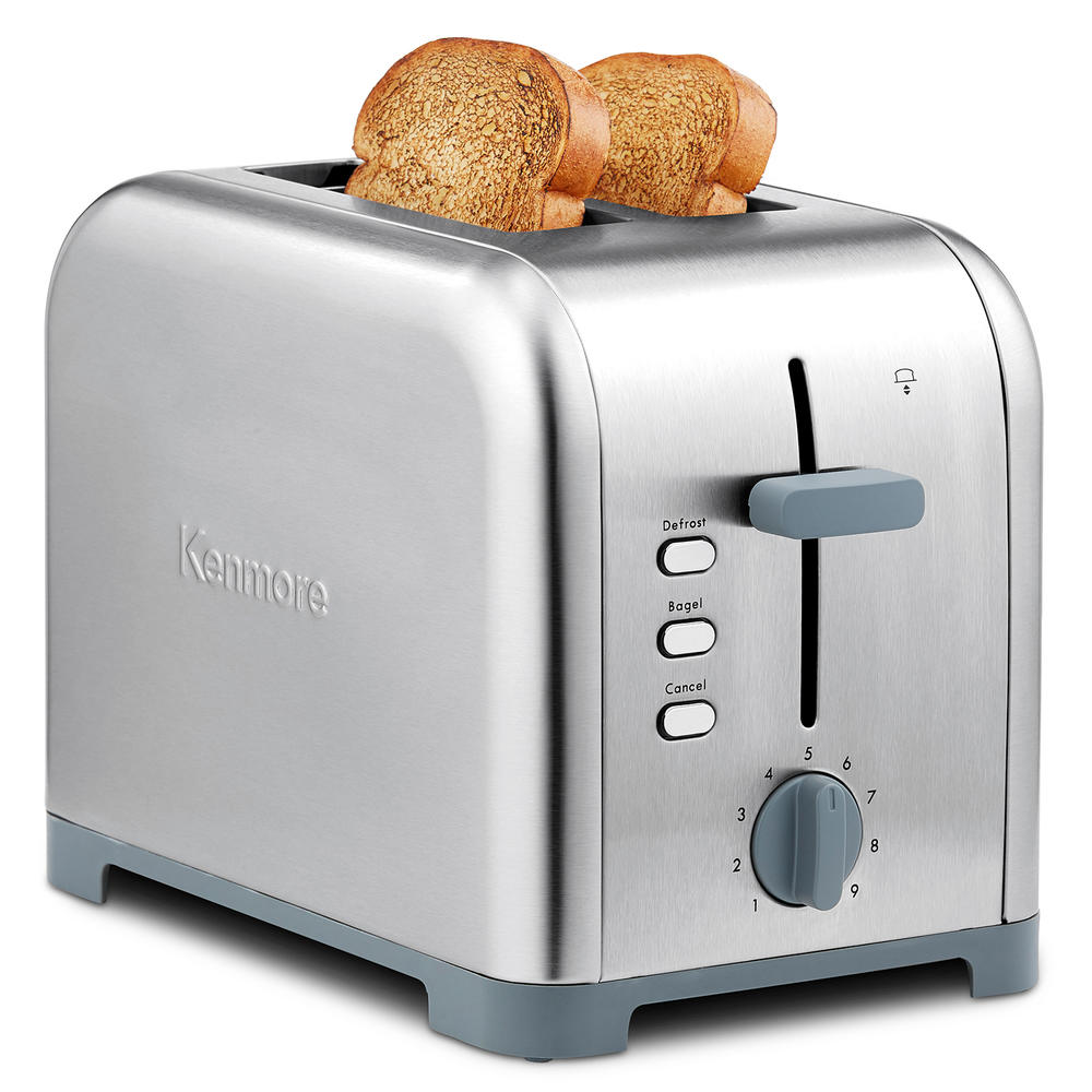 Kenmore KKTS2SS 2-Slice Toaster,Stainless Steel, Extra Wide Slots ...