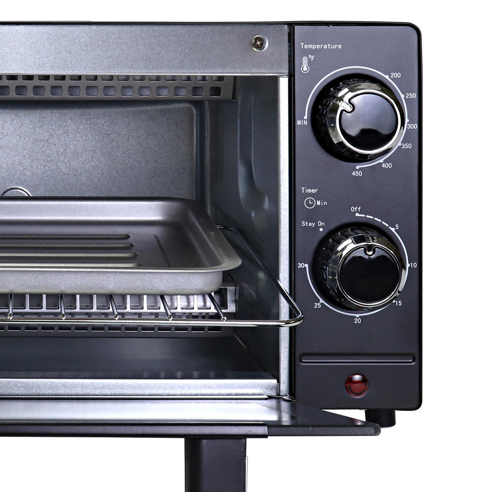 Total Chef TCTO09 4 Slice Countertop Toaster Oven with Convection 1000W ...