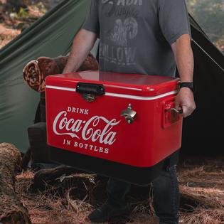 Coca-Cola CCIC-54 54 Liter Stainless Steel Ice Chest