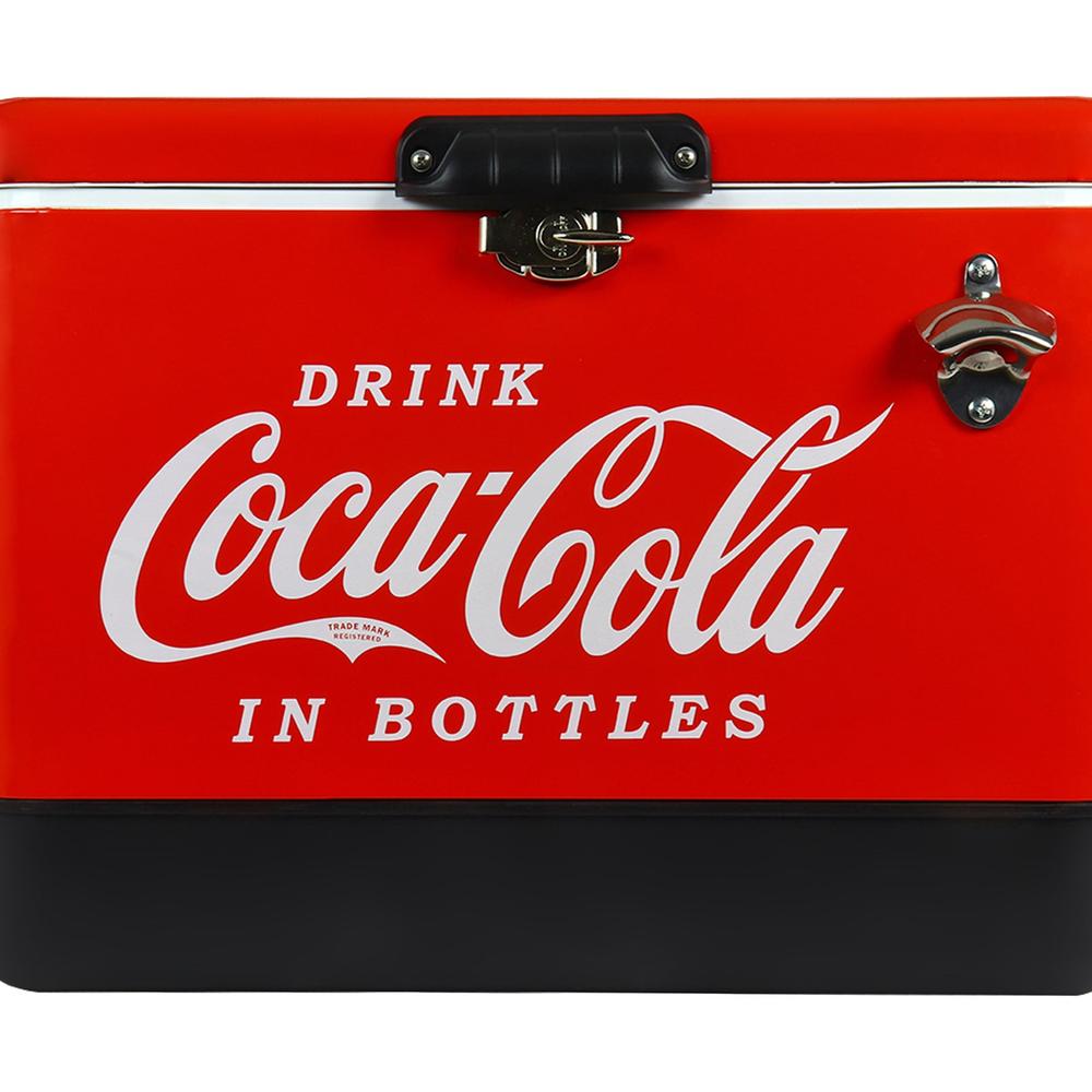 Coca-Cola Koolatron Ice Chest Beverage Cooler with Bottle Opener, 51L ...