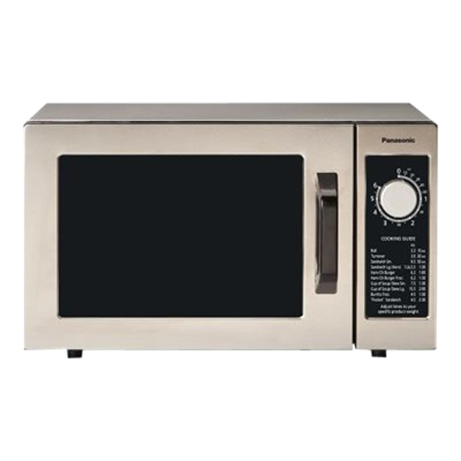 Panasonic NE-1025F  0.8cu.ft. Stainless Steel Commercial Microwave Oven with 6-Minute Timer