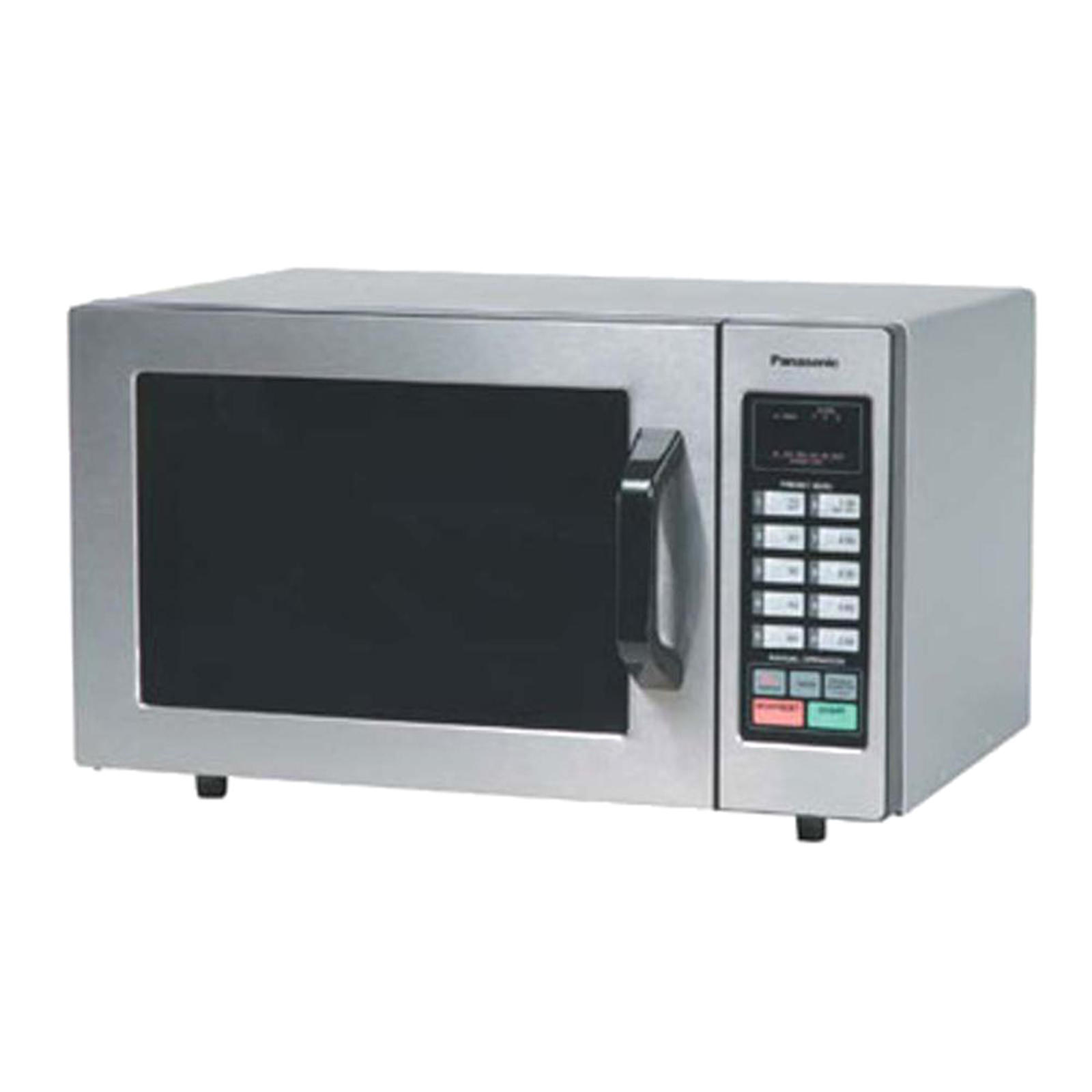 Panasonic NE-1054F  0.8cu.ft. Stainless Steel Commercial Microwave Oven with 6 Power Levels