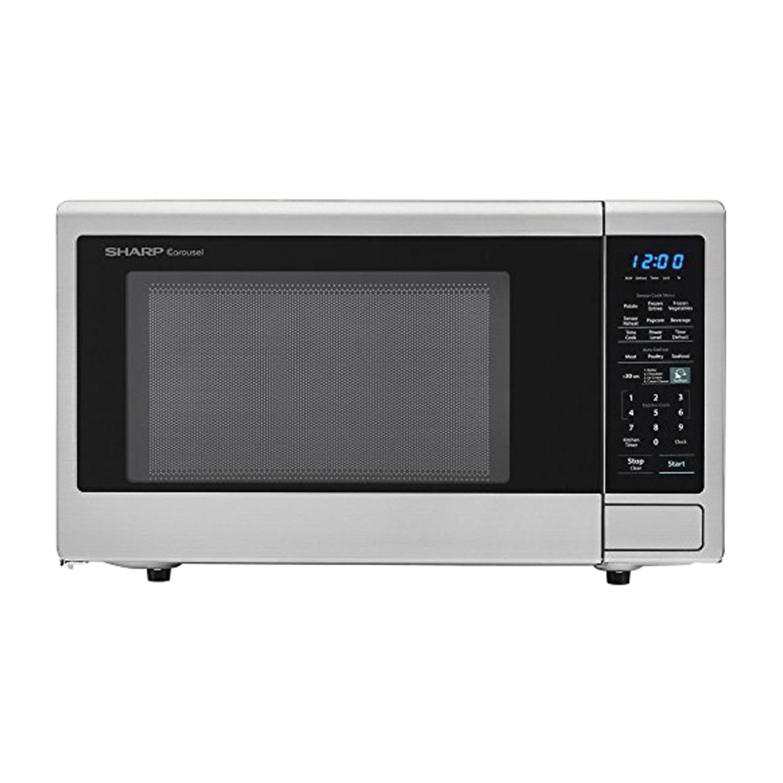 Sharp SMC1442CS  Carousel 1.4cu.ft. 1000W Countertop Microwave Oven - Stainless Steel