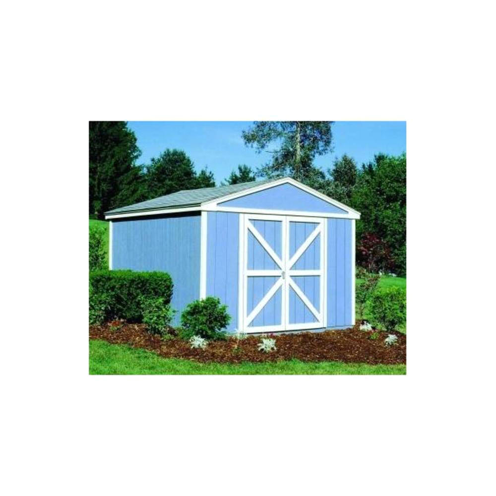 Handy Home Products 185021 Premier Gable Somerset 10' x 8' Storage Shed with Flexible Door - Blue