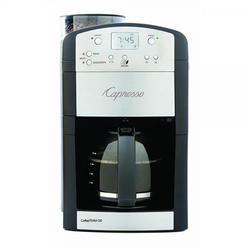 Capresso 464.05 CoffeeTeam GS 10-Cup Digital Coffeemaker with Conical Burr Grinder, Glass Carafe