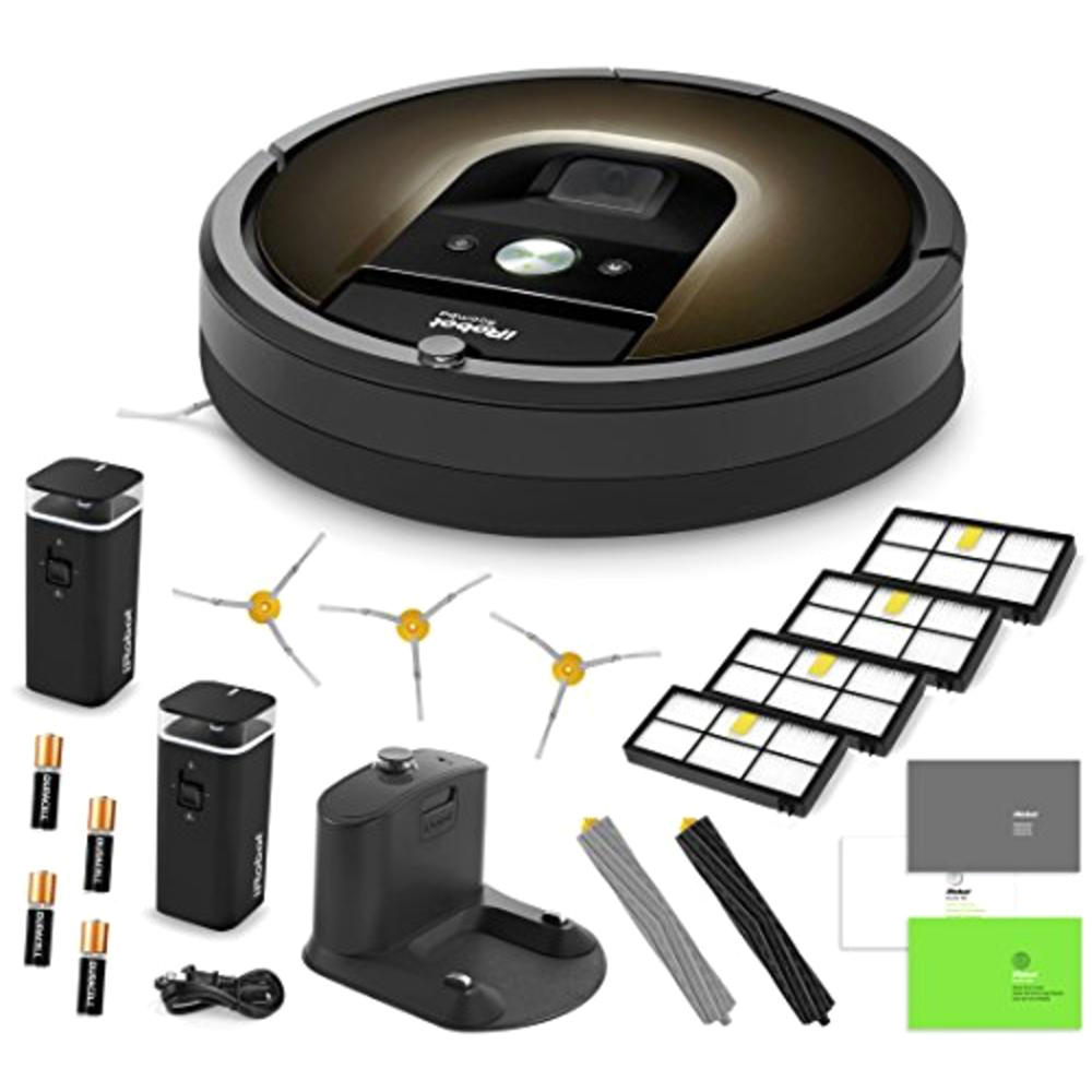 iRobot R980020 Roomba 980 WiFi Vacuum Cleaning Robot with 2 Dual Mode Virtual Walls