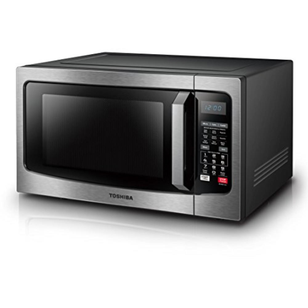 Toshiba EC042A5C-SS 1.5cu.ft. Smart Sensor Microwave Oven with Convection - Black