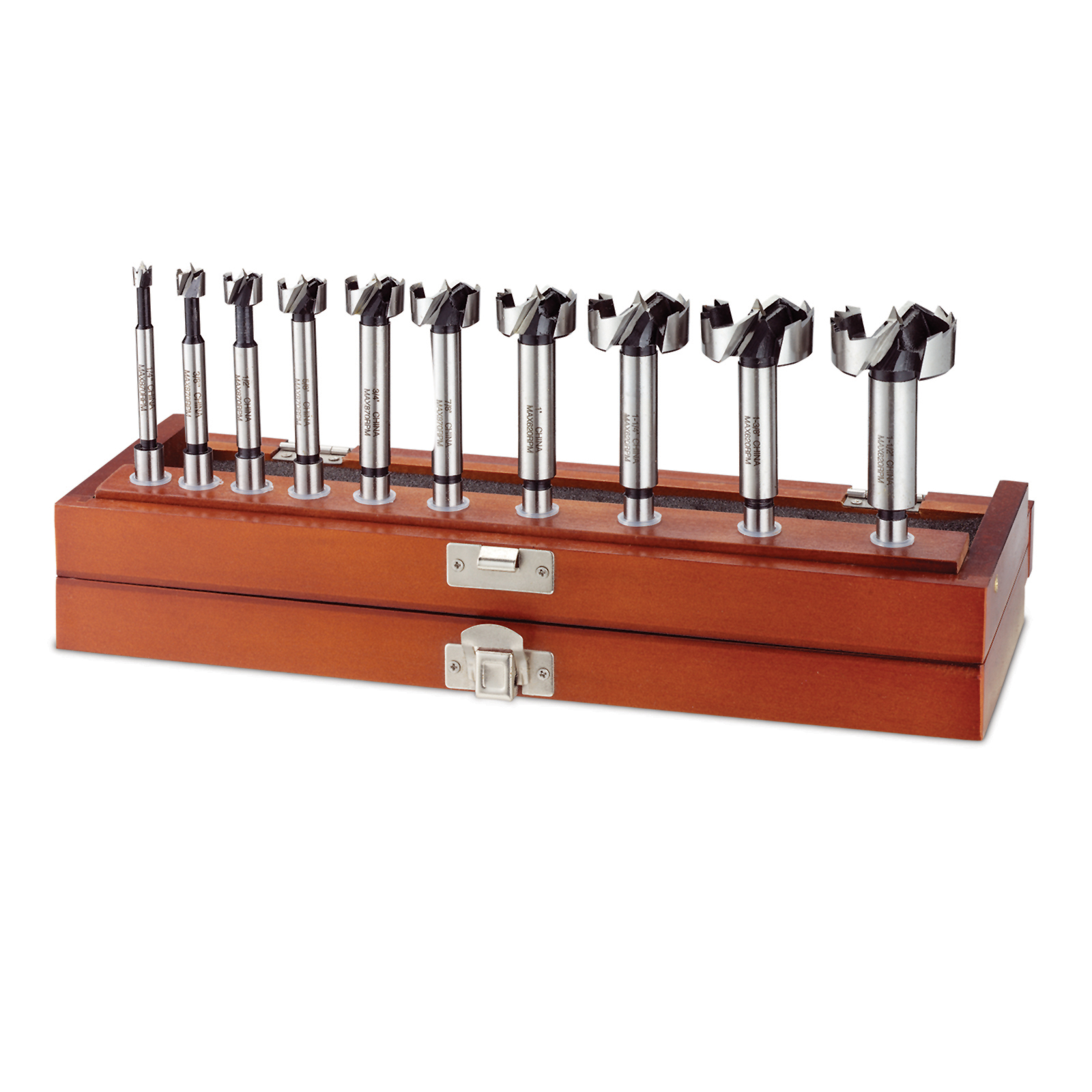 WoodRiver 10pc. Forstner Bit Set with Storage Case Sears Marketplace