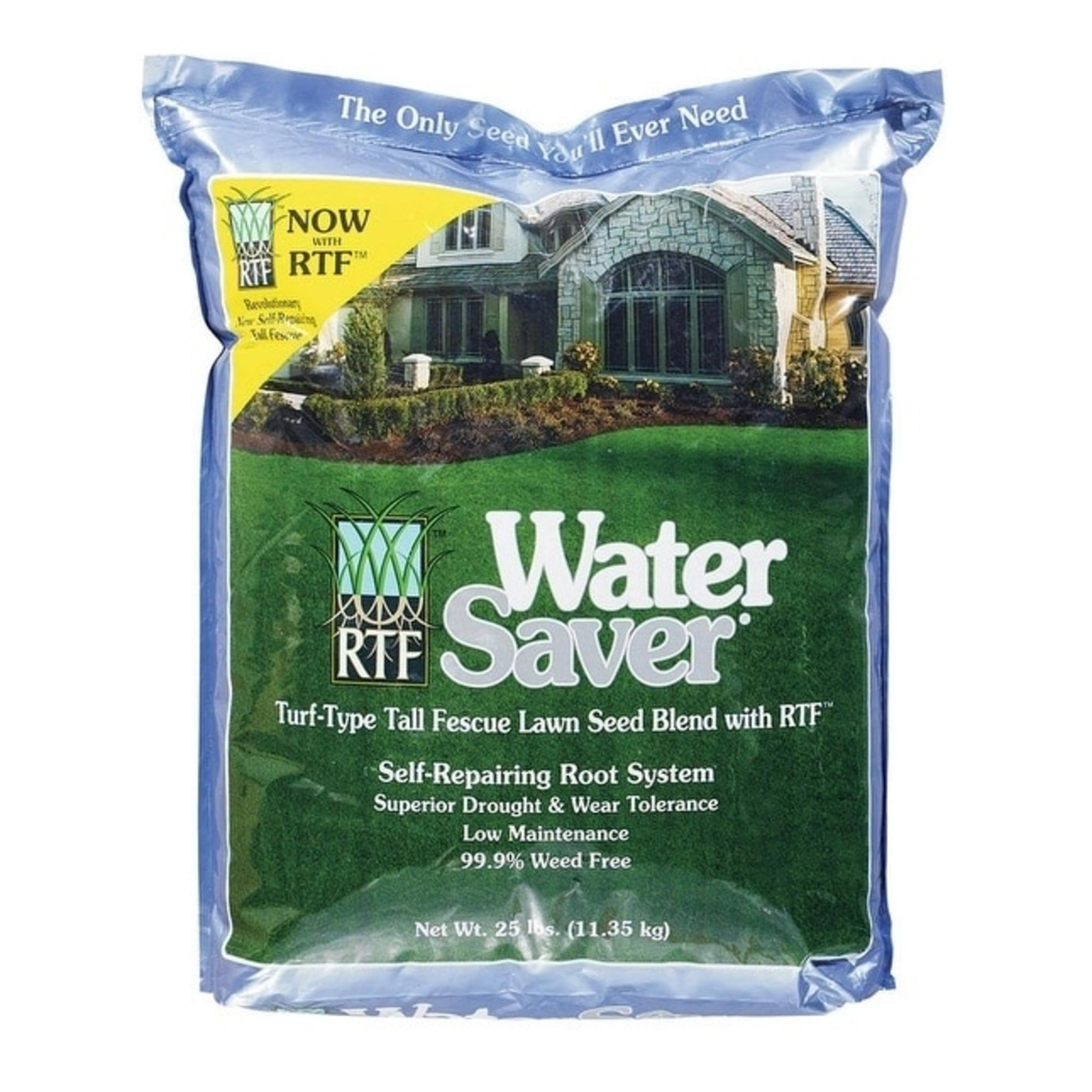 Barenbrug 11625 Water Saver 25lb Tall Fescue Sun and Shade Grass Seed