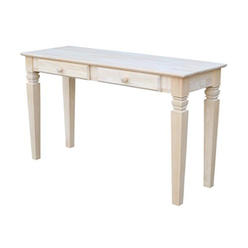 International Concepts Java Console Table Includes 2 Drawers, Unfinished