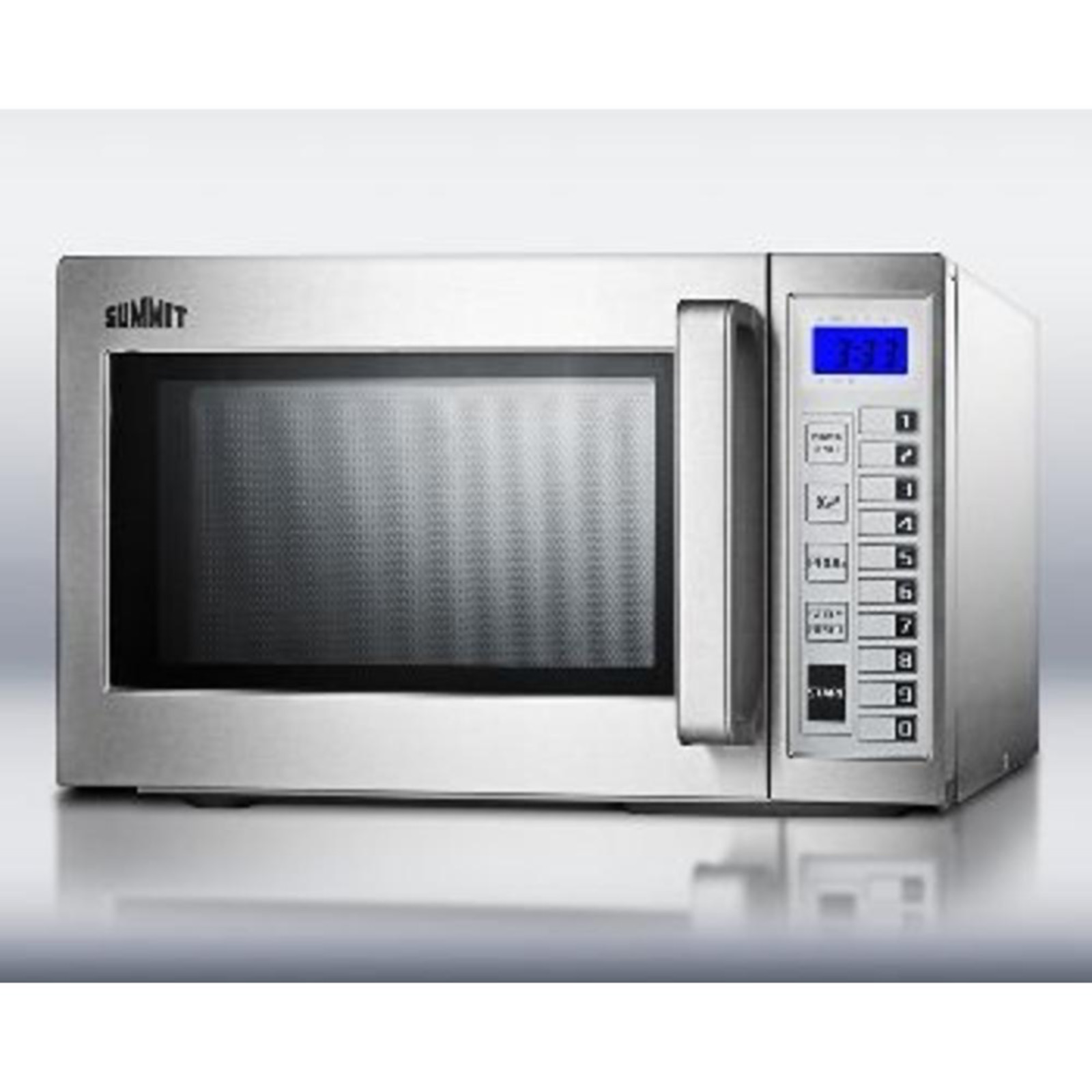 Summit Appliance M1000SS 1000W Commercially Approved Stainless Steel Microwave - Brushed