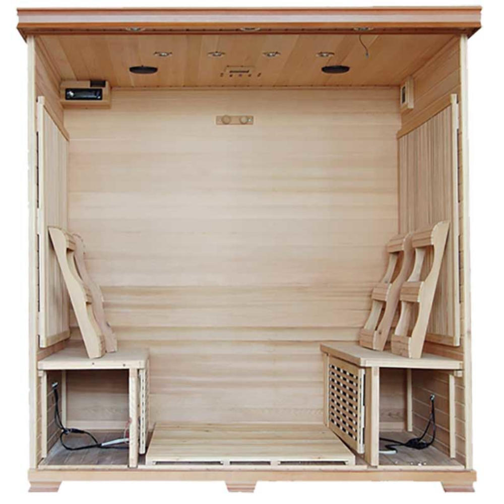 HeatWave 6 Person Cedar Sauna with Carbon Heaters