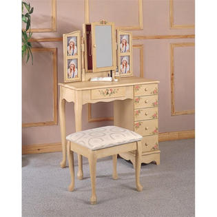 Coaster 32 Makeup Vanity Table With Mirror Stool Sears Marketplace